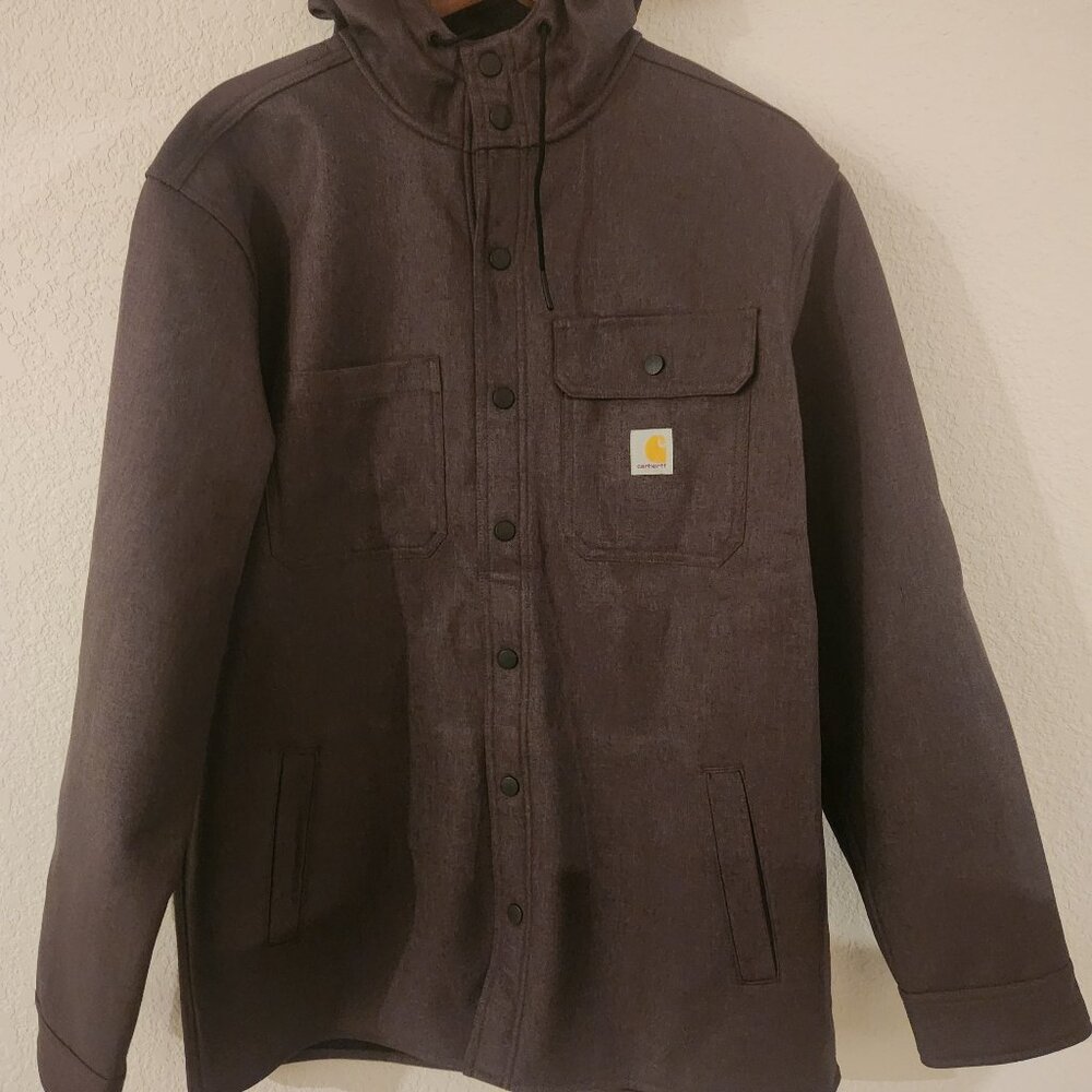 men's large Carhartt rain defender heather green jacket